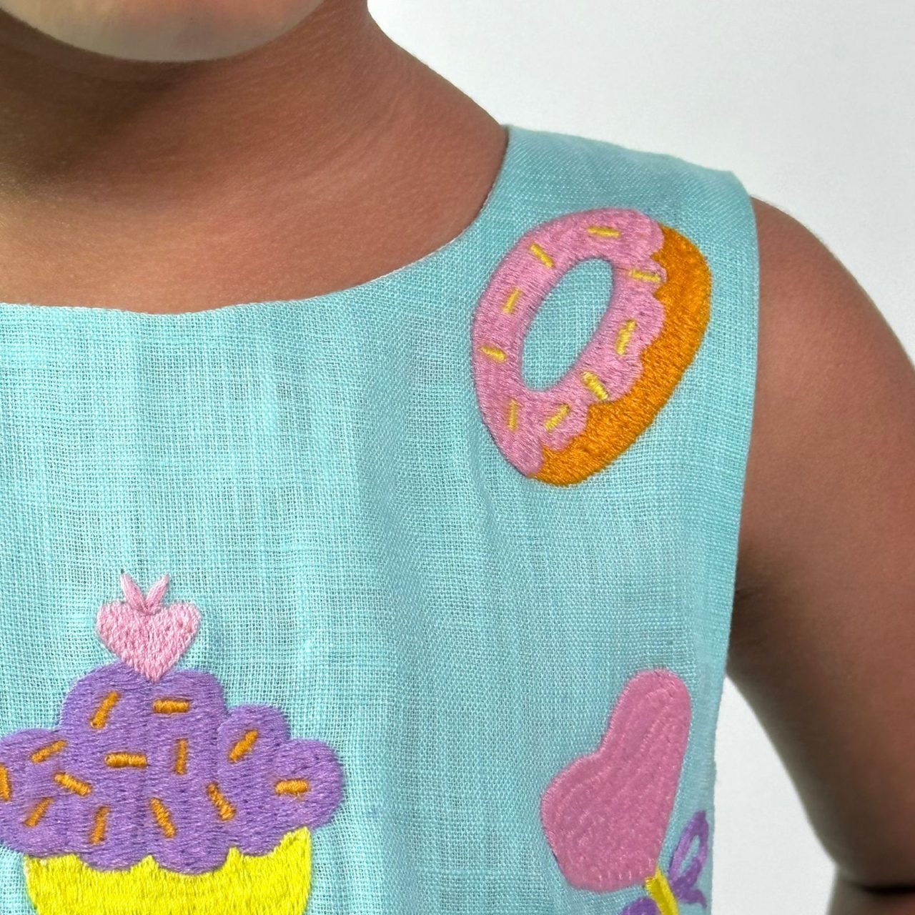 Cyan Candy Party Wear Dress