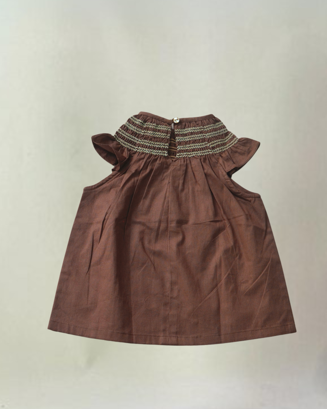 Brown Smocking Dress