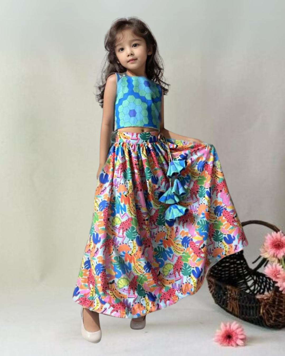 TropicalBliss Lehenga Set