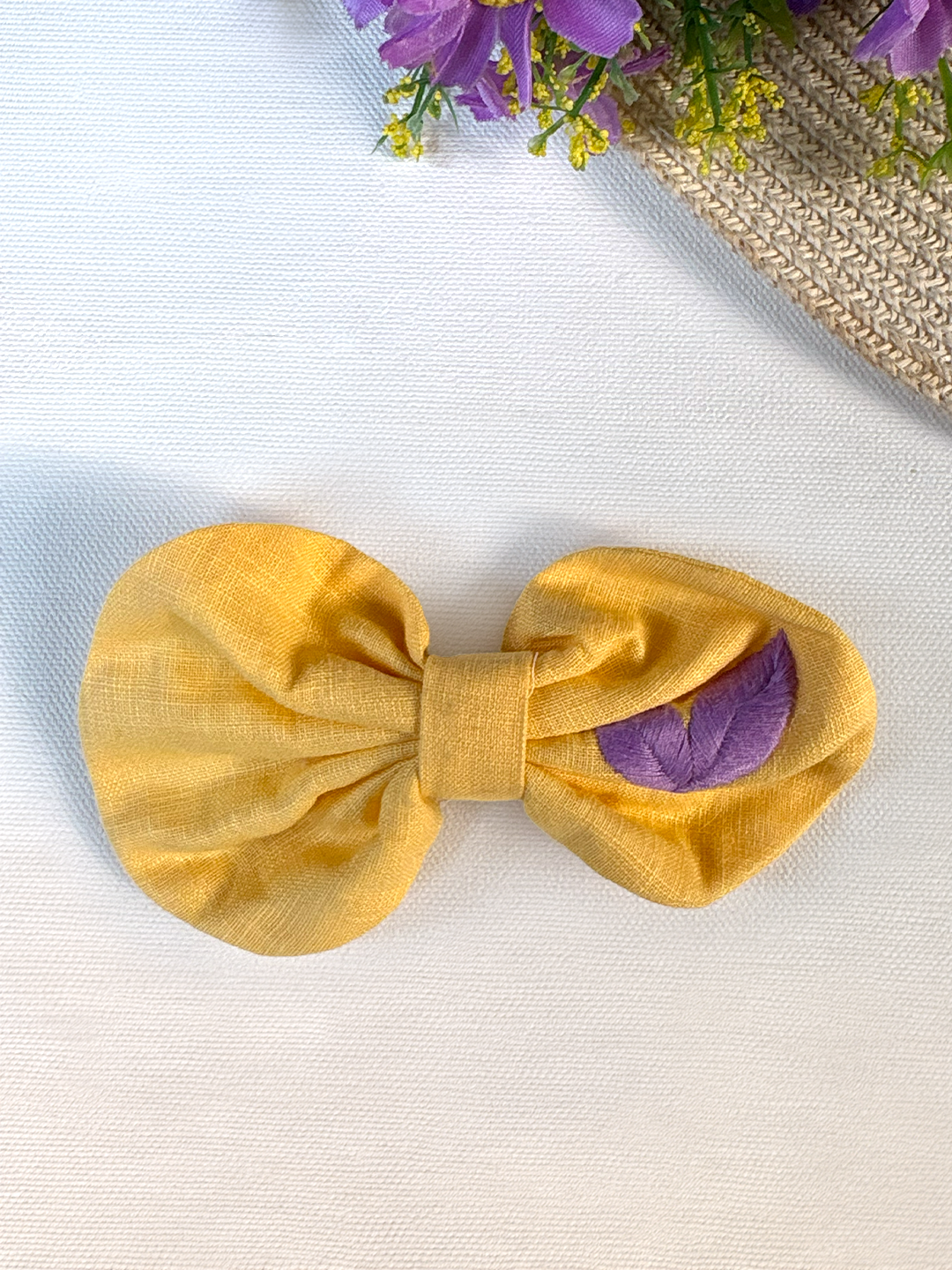 Lemon yellow Bow