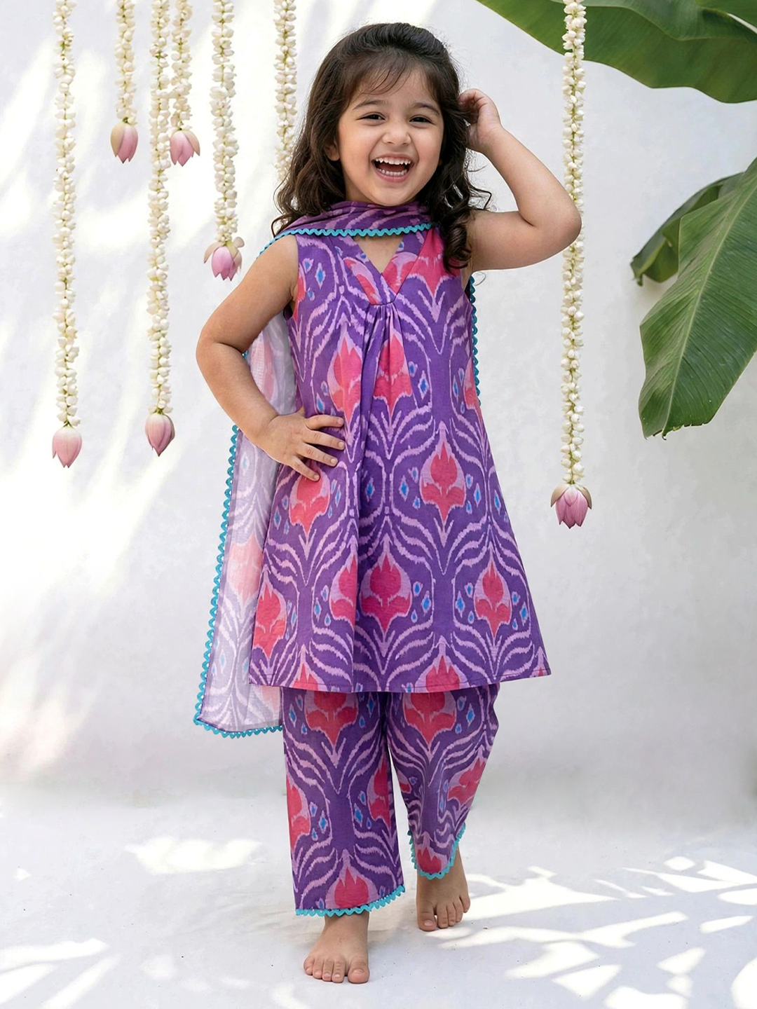 Ikat Printed Tunic Sets