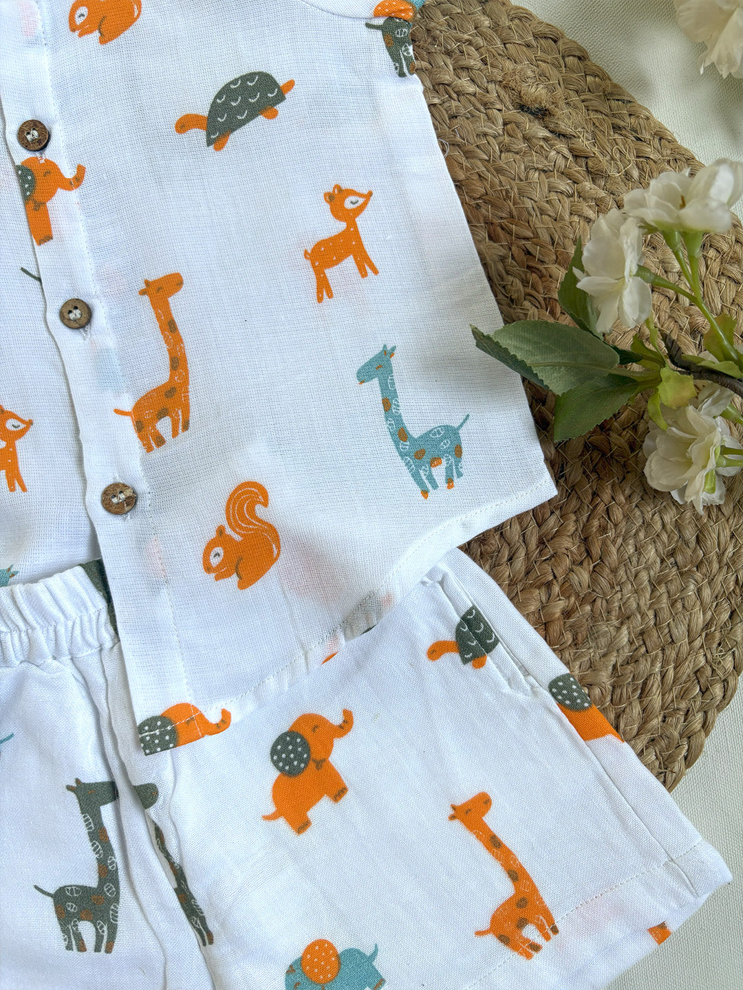 Jungle Book Printed Cotton Co-ord Set for Baby Boys