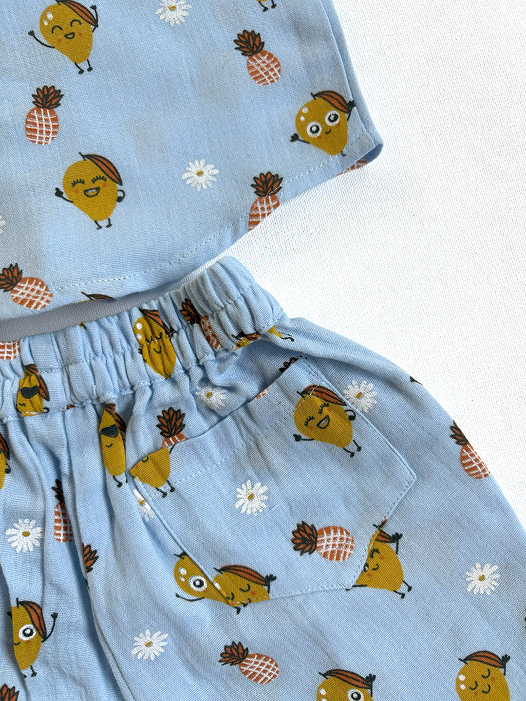 Sweet Mango Printed Cotton Co-ord Set for Baby Boys