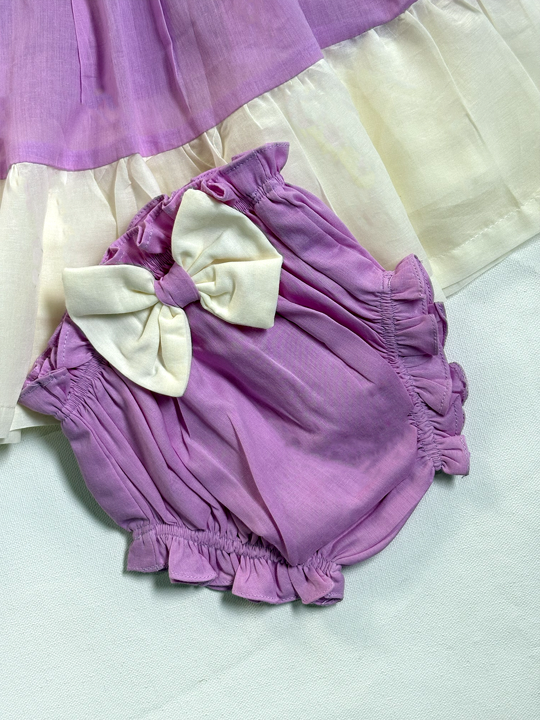 Cute Lilac Rose Dress Set