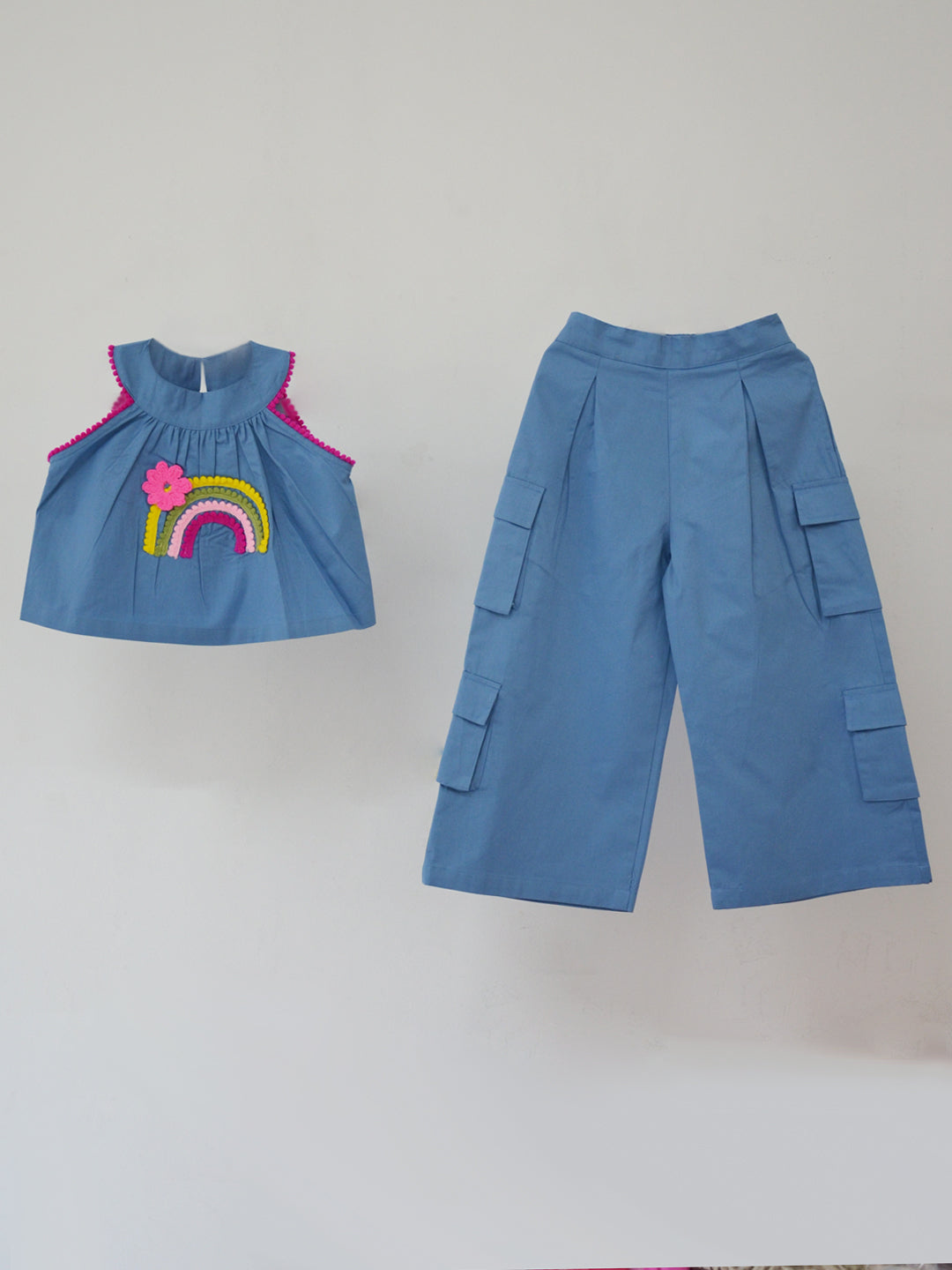 rainbow blue coord set