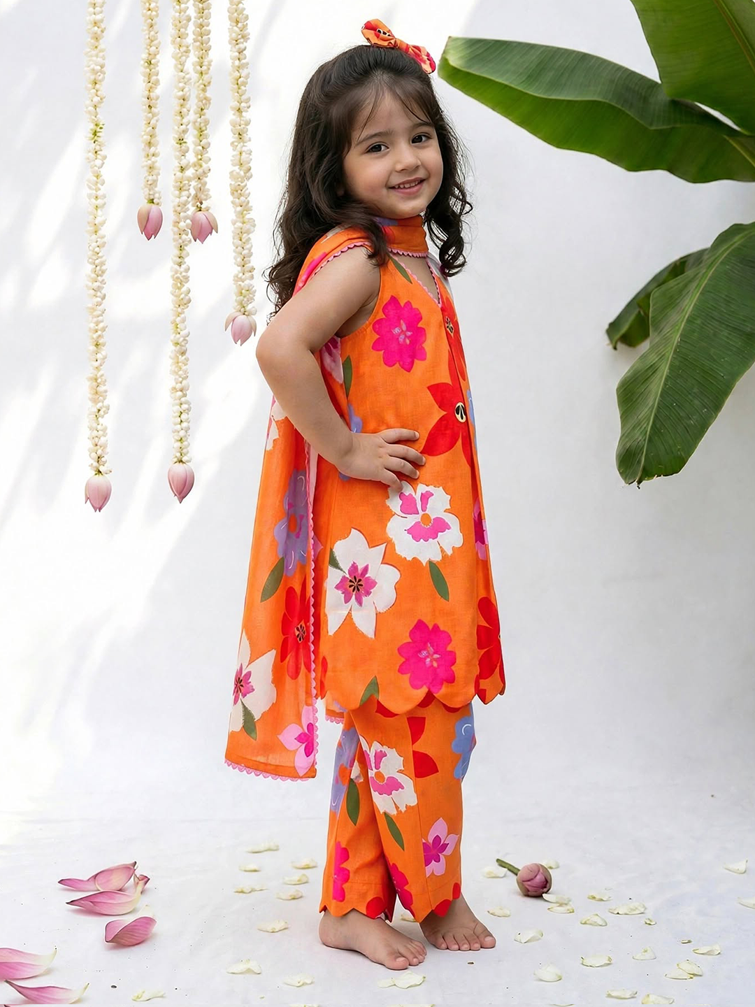 Kesar Gulab Printed Tunic set