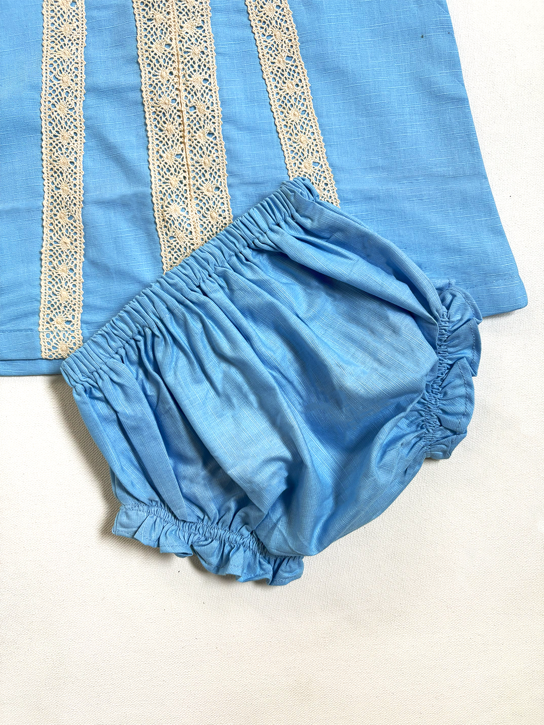 Cute Baby Blue Dress Set