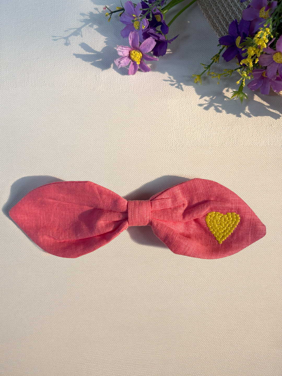 Little Heart Blush Bow