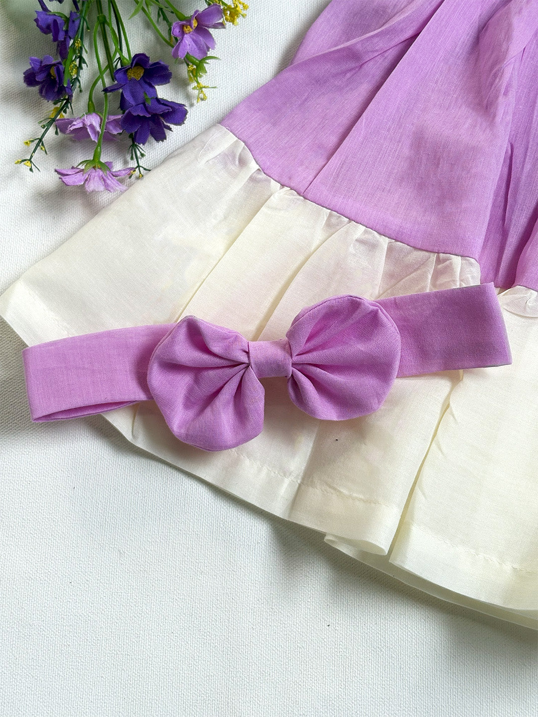 Cute Lilac Rose Dress Set