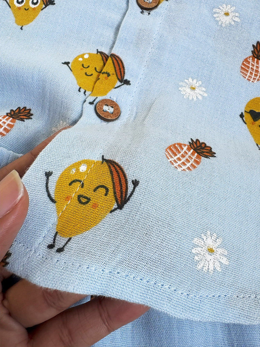 Sweet Mango Printed Cotton Co-ord Set for Baby Boys