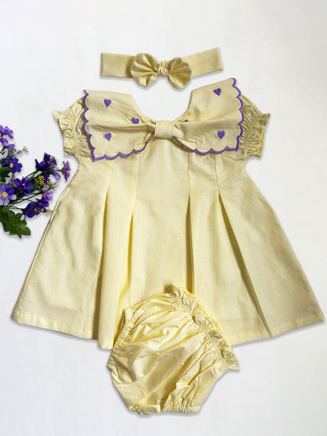 Adorable Baby Butter Dress Set