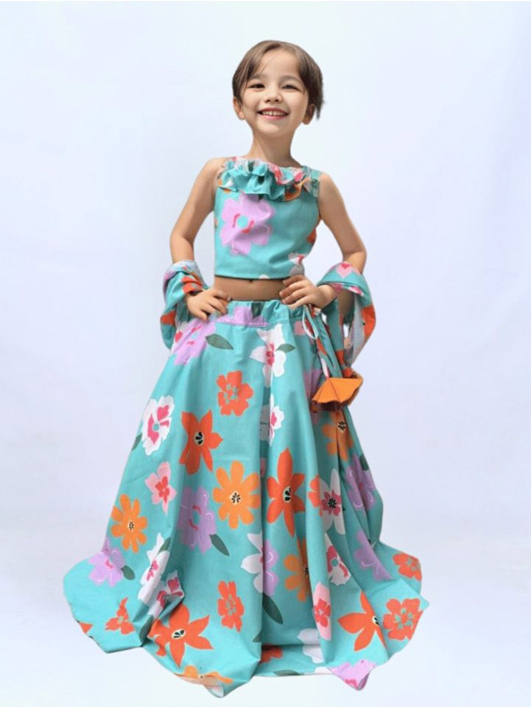 Green Floral Fiesta Set