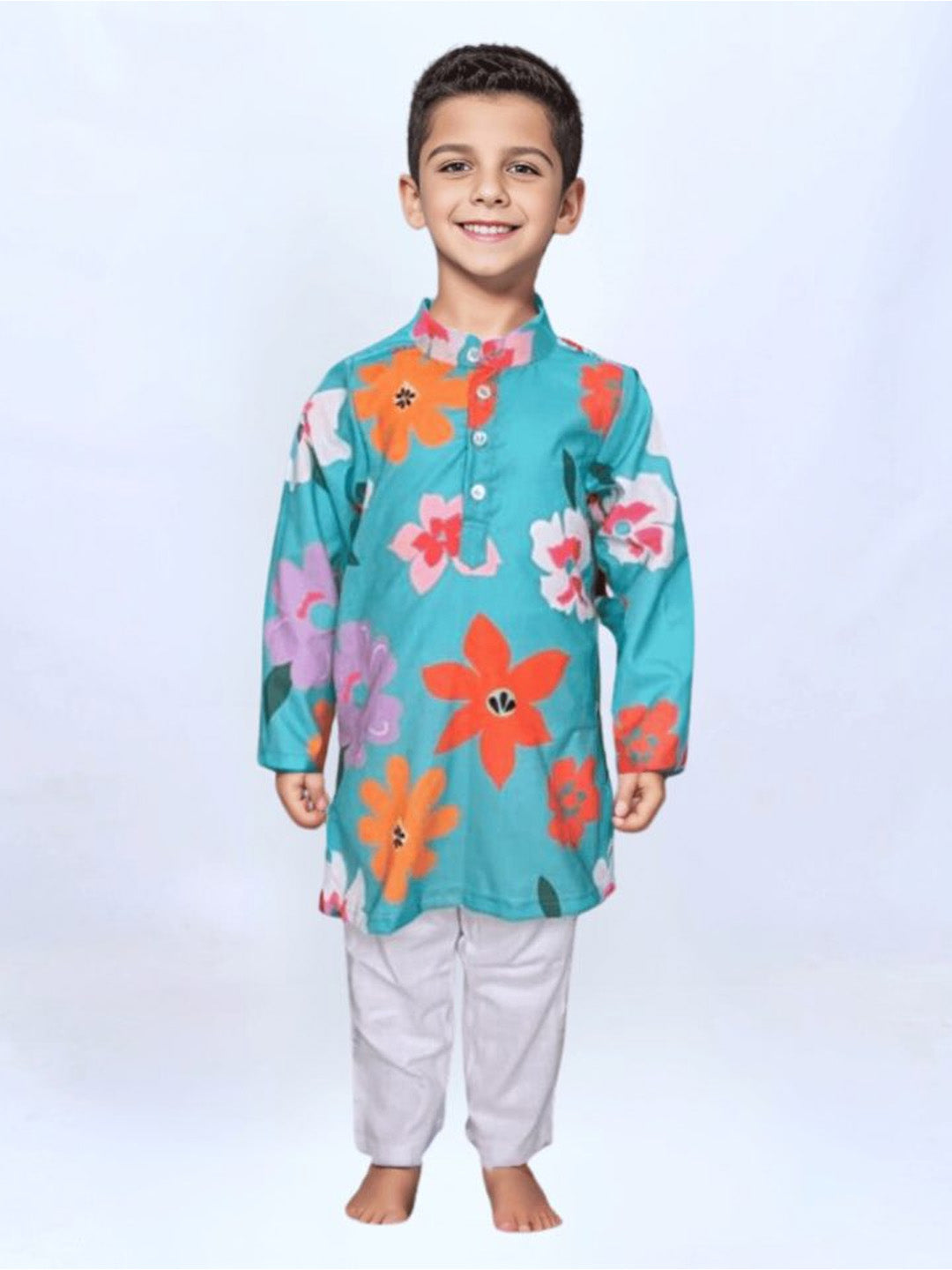 Green Floral Fiesta KurtaSet