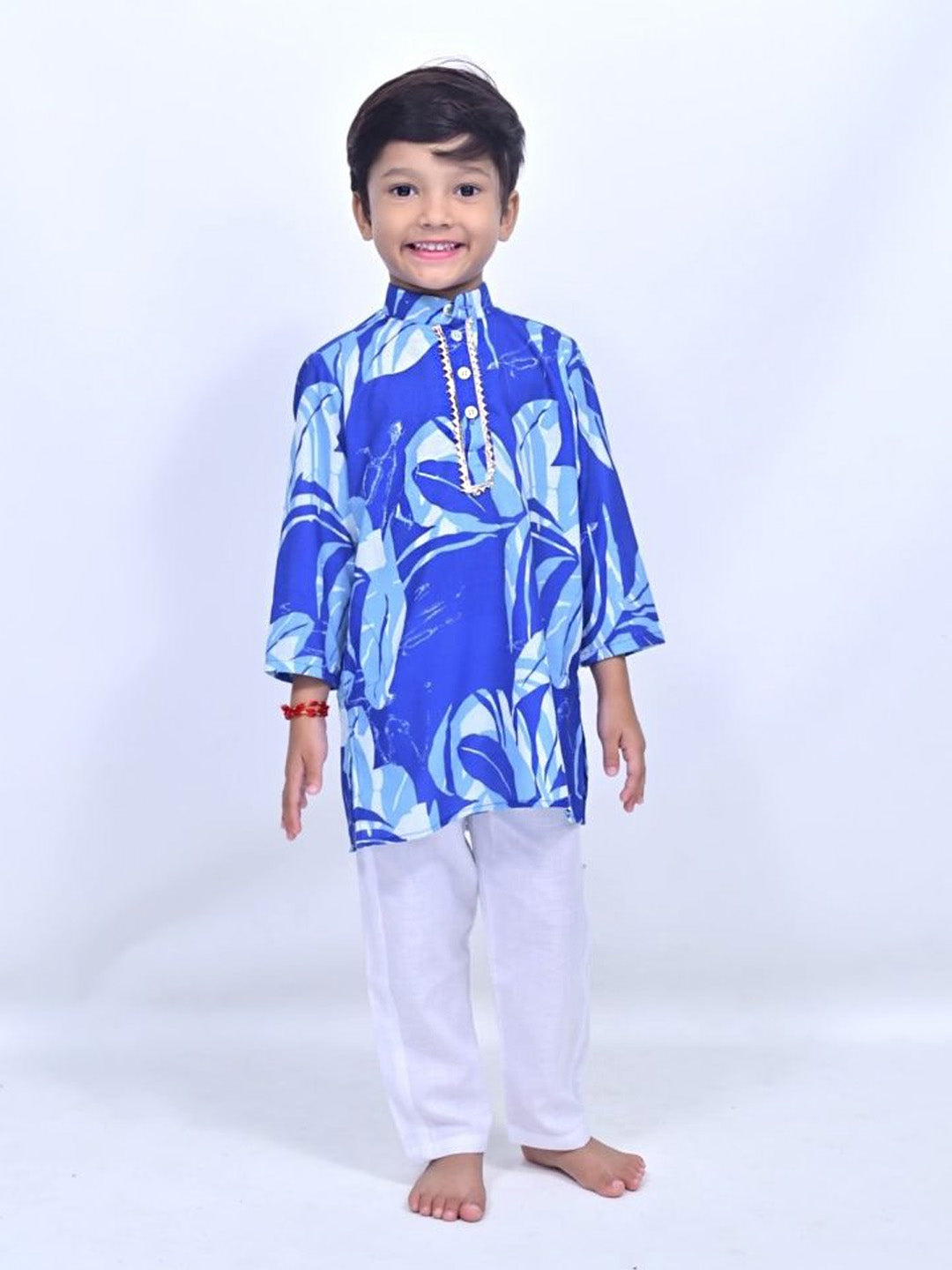 Blue Floral kurta Set