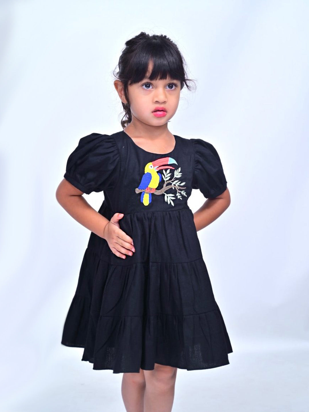 Black Chirpy Chic Dress