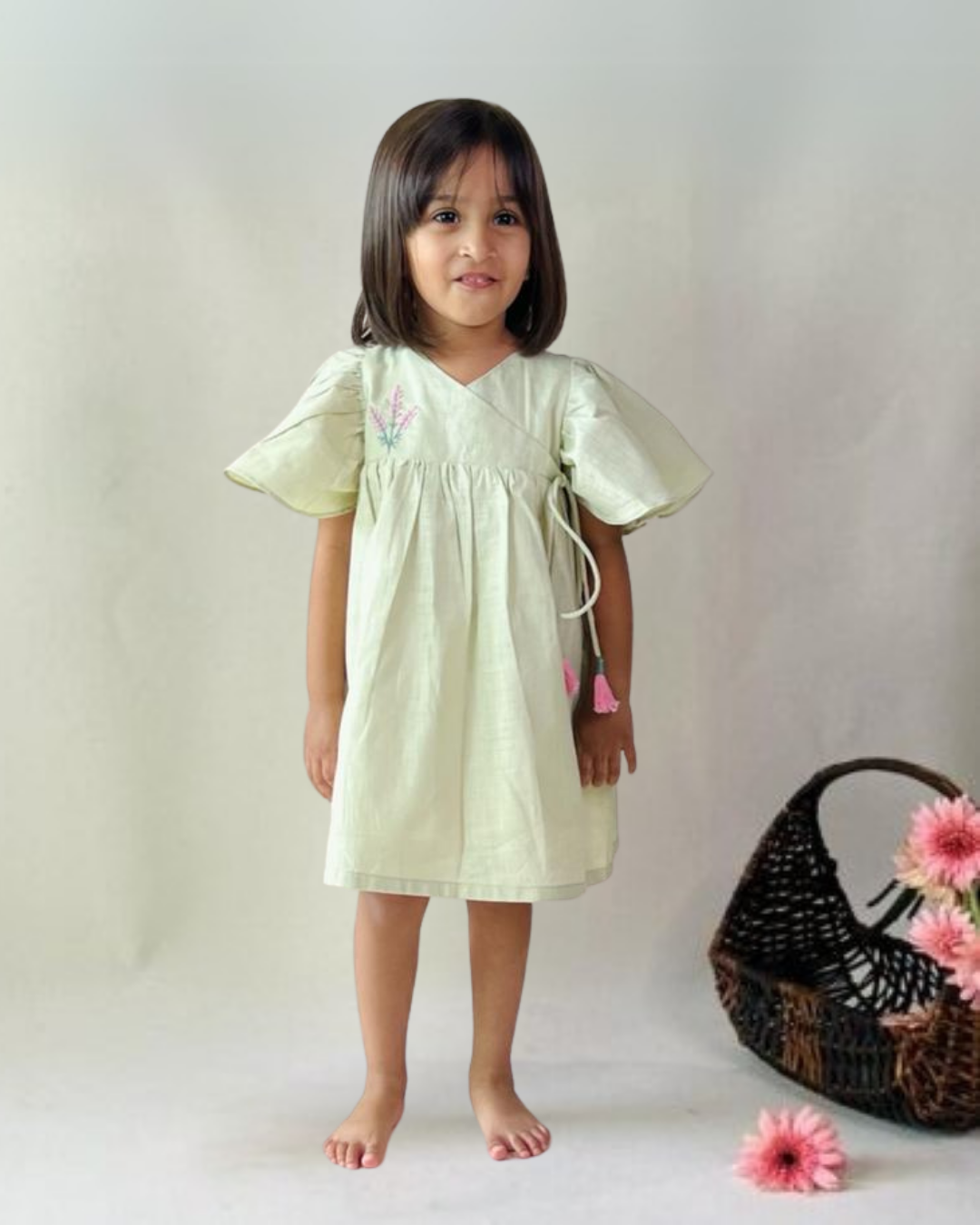 PaleGreen Angrakha Dress
