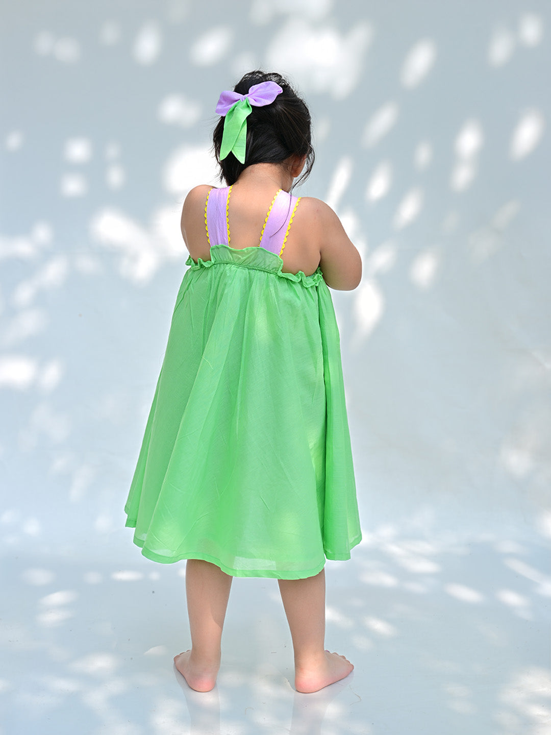 Green Lily Umbrella Dress