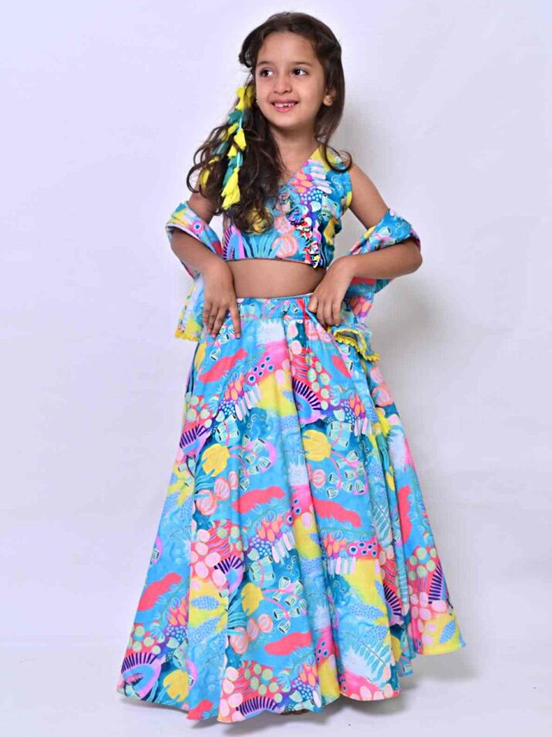 Abstract Lehenga Set
