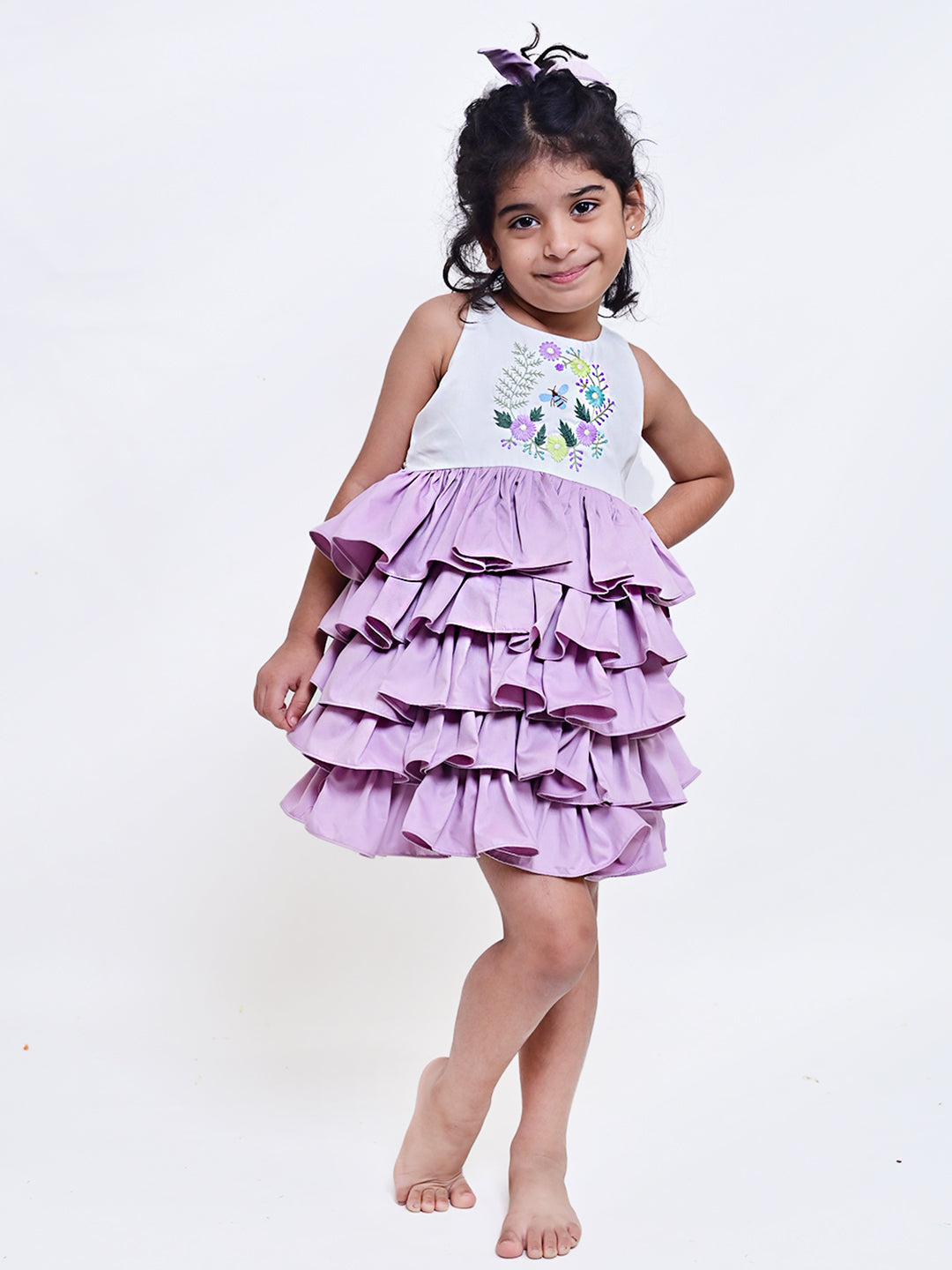 Bee Ruffle Dress