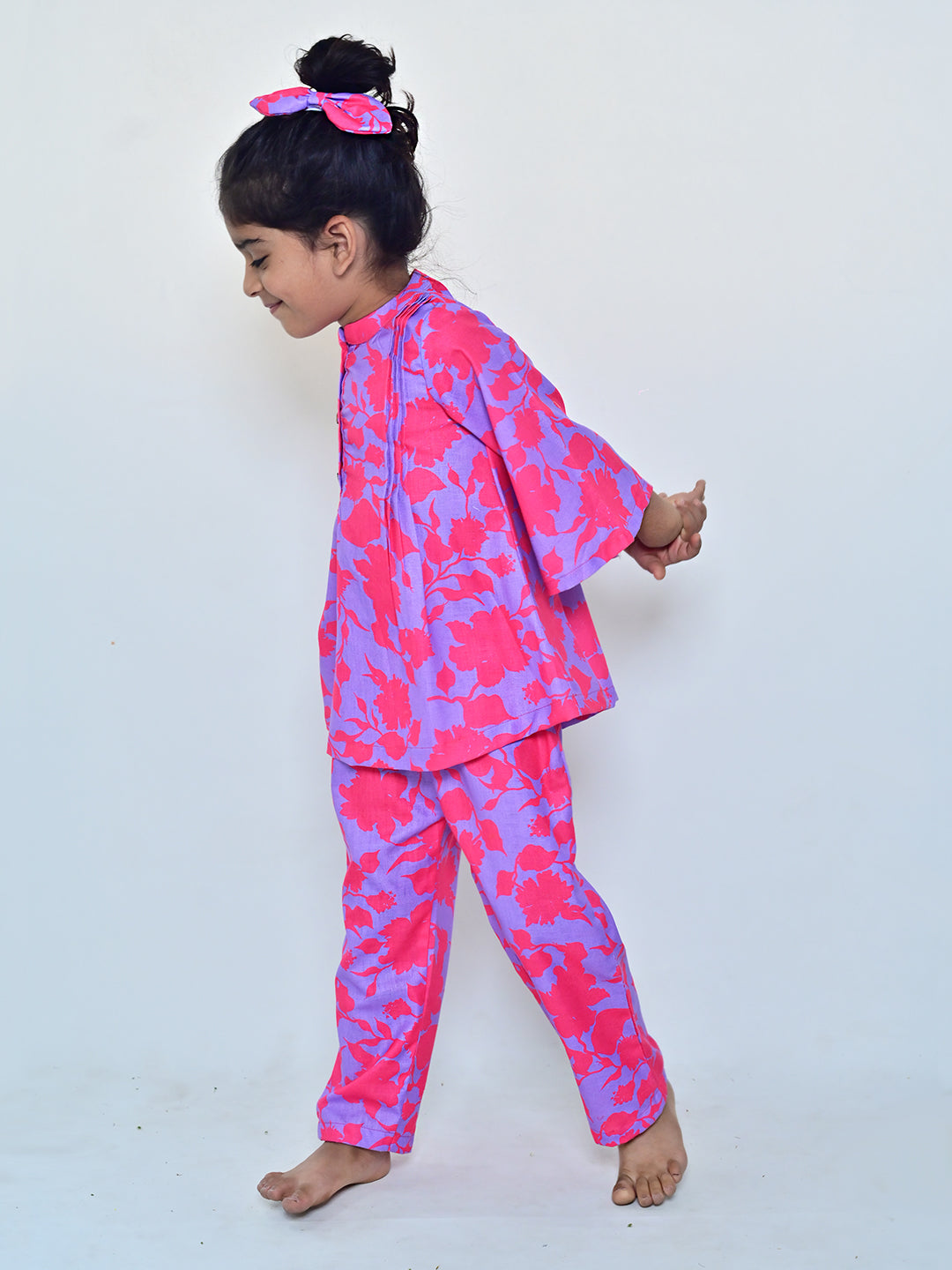 Fuchsia Floral Set