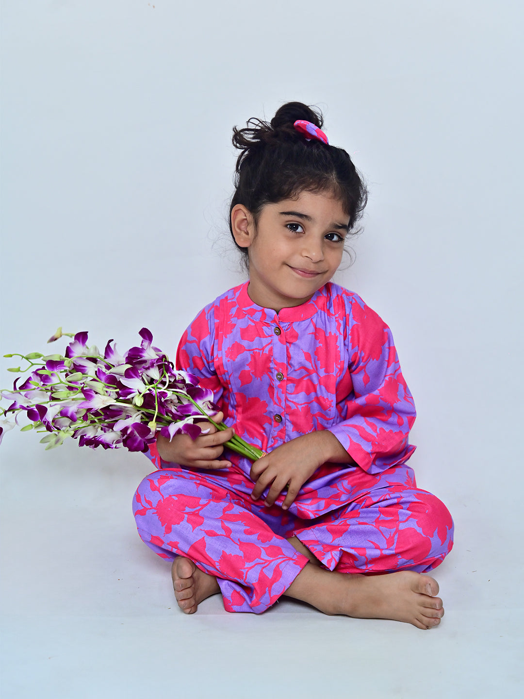 Fuchsia Floral Set
