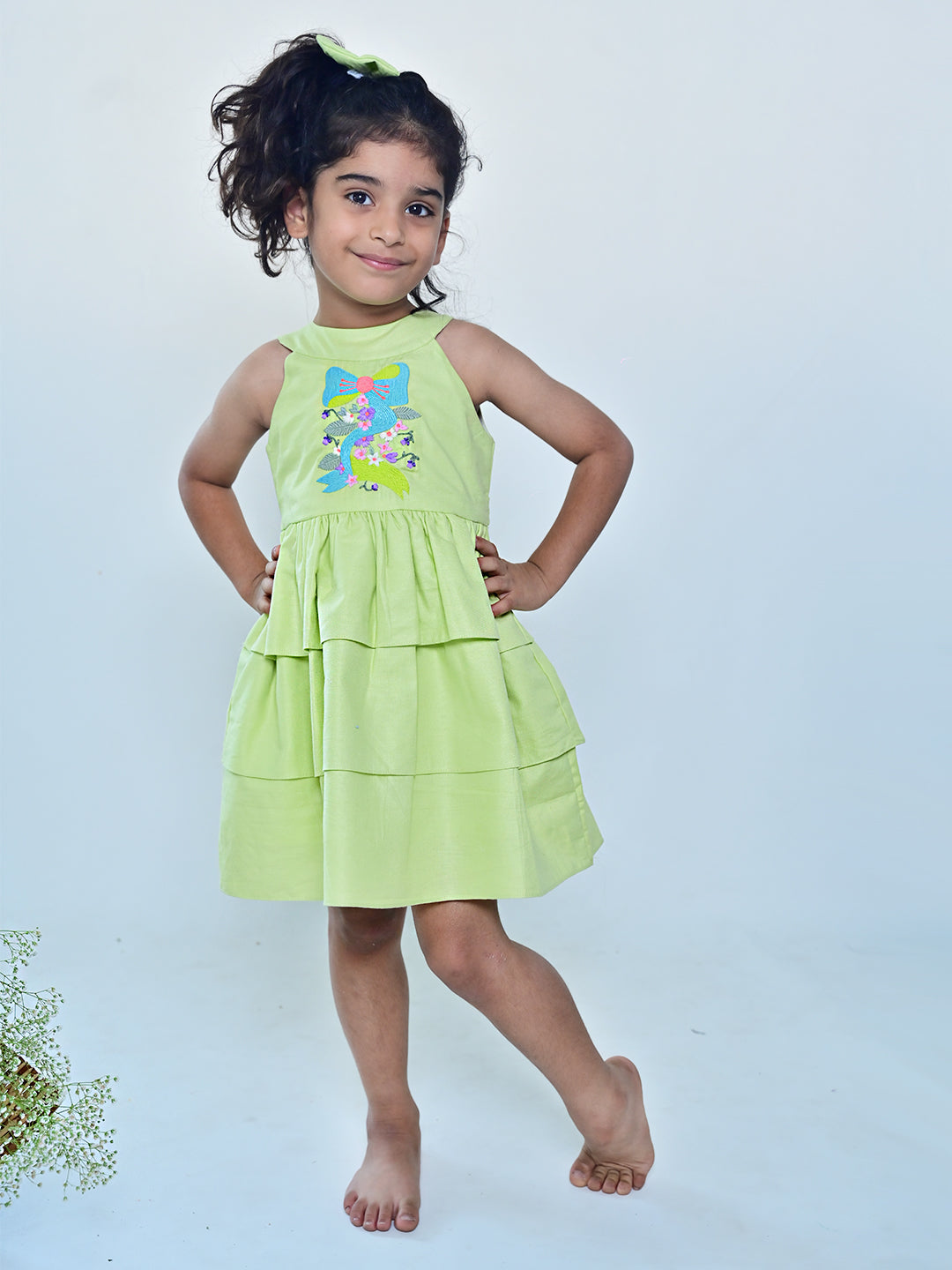 BowGarden Green Dress
