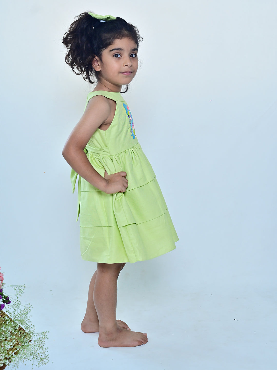 BowGarden Green Dress