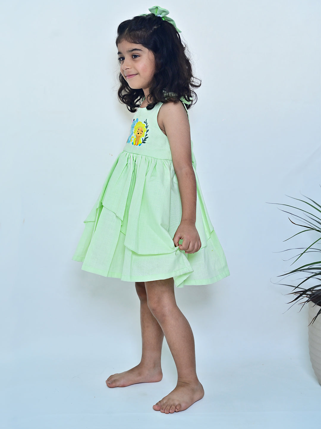 Animal Green Dress
