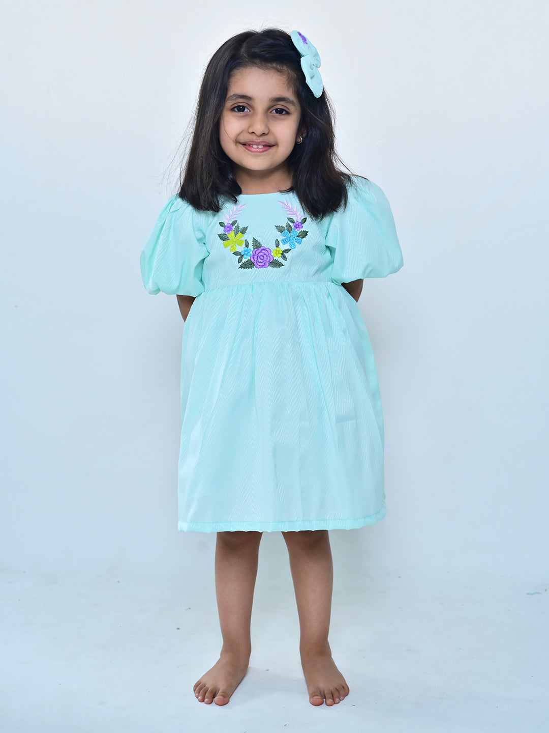 Cyan Bloom Dress