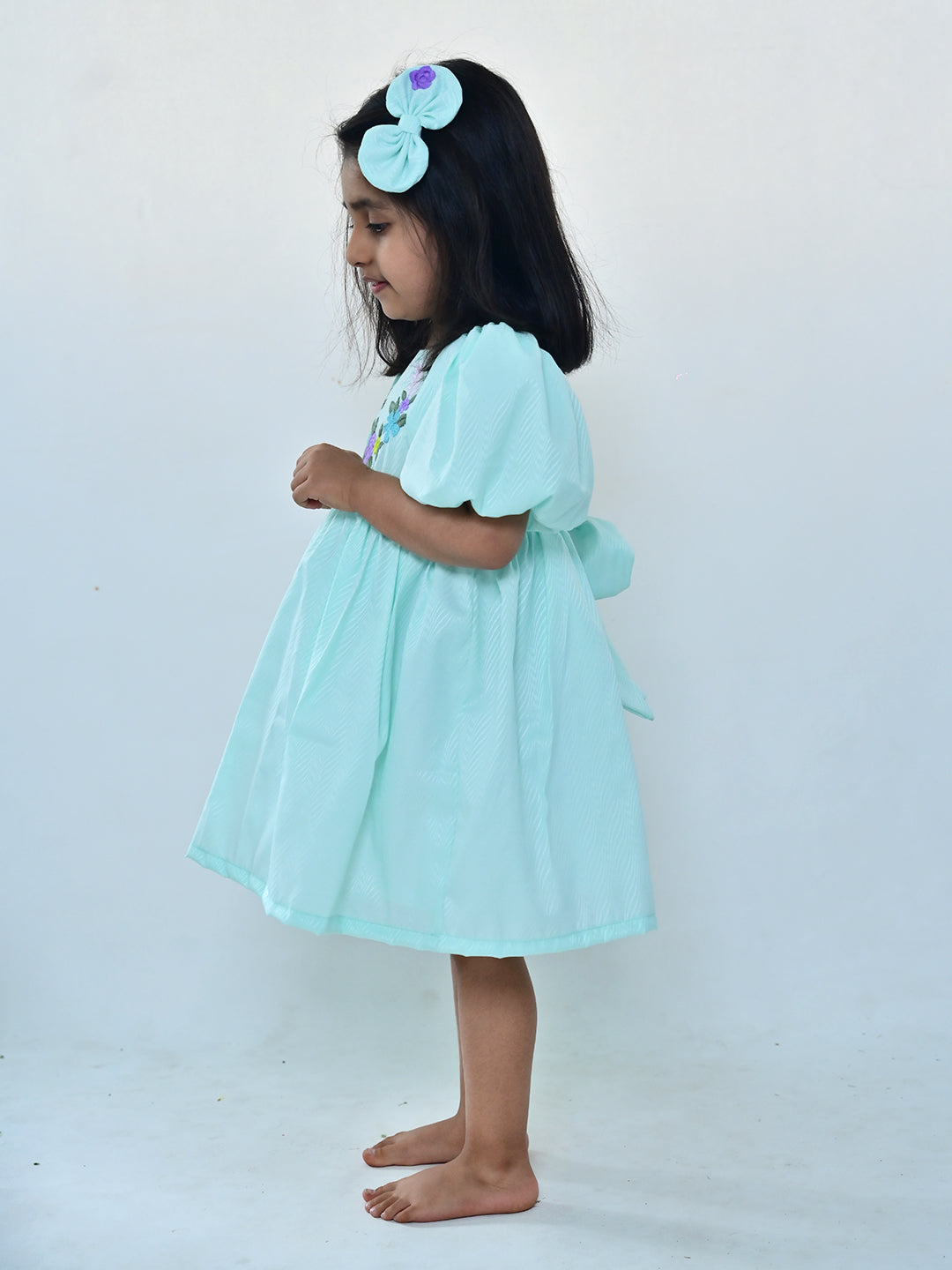 Cyan Bloom Dress