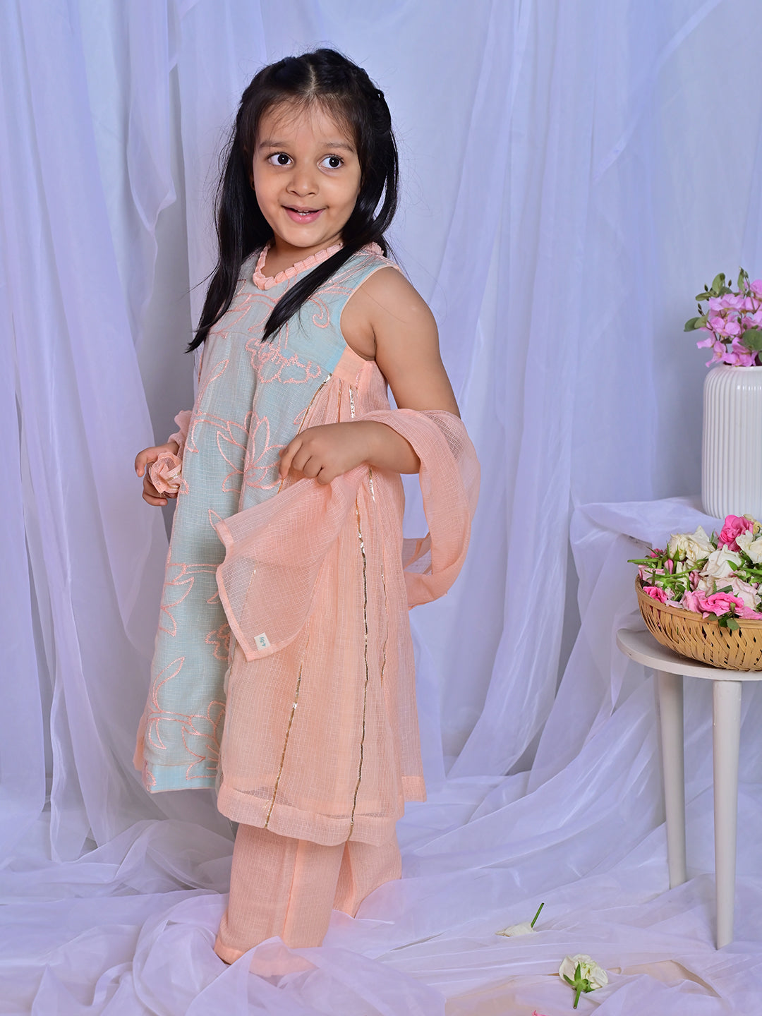 Timeless Peach Tunic Set