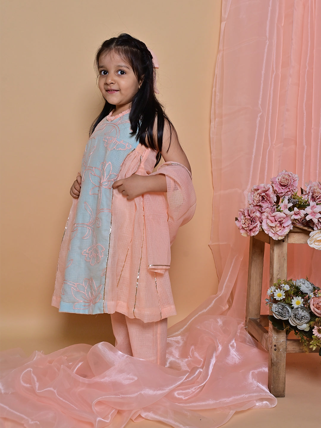 Timeless Peach Tunic Set