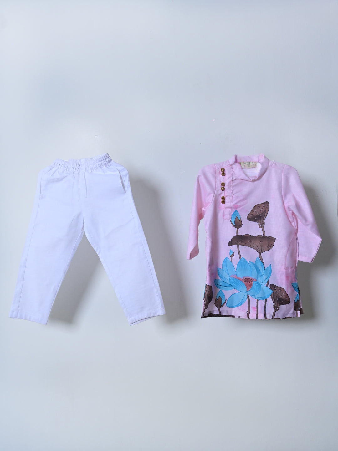 Pink Lotus Kurta Set