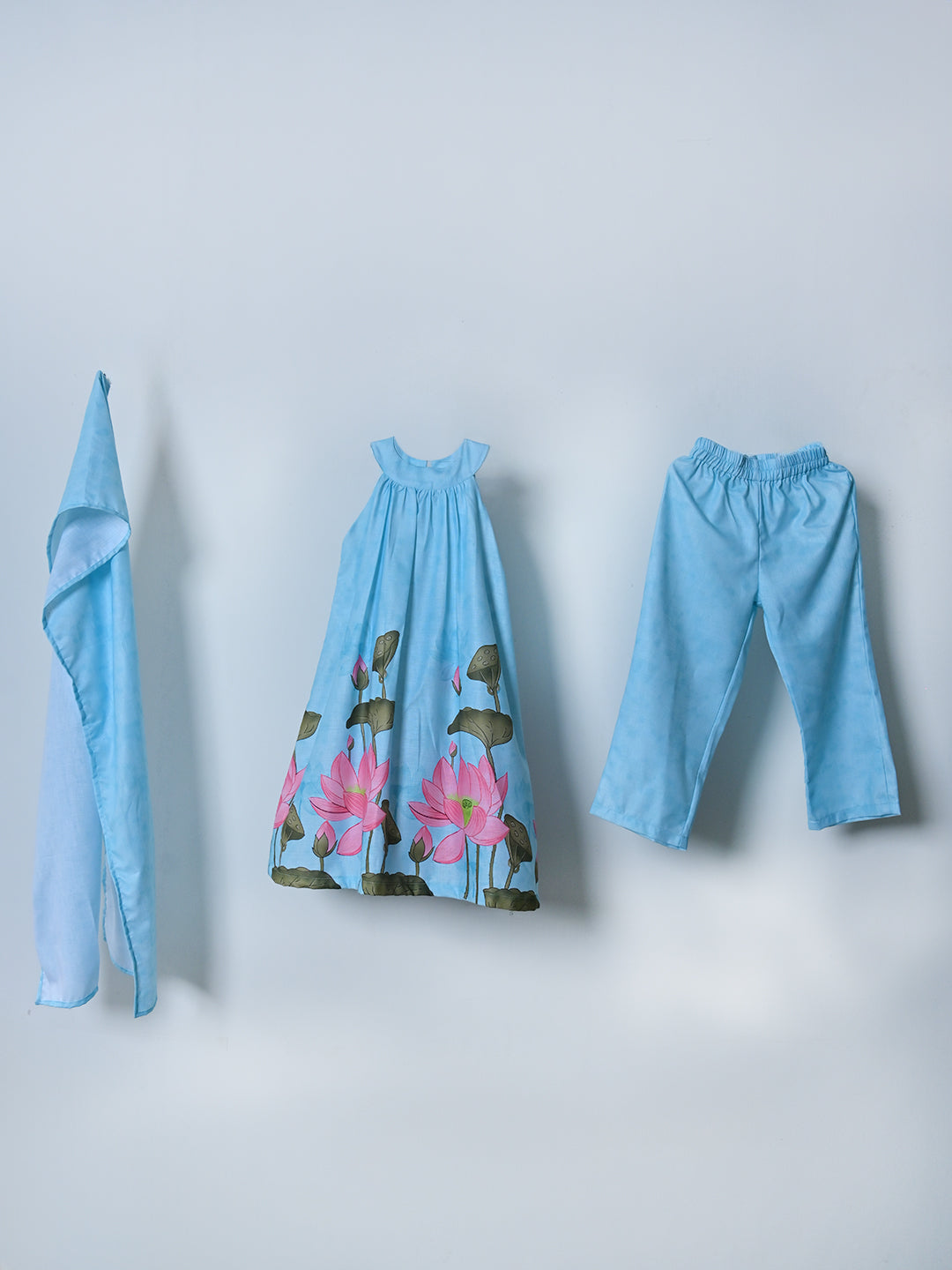 Blue Lotus Tunic Set