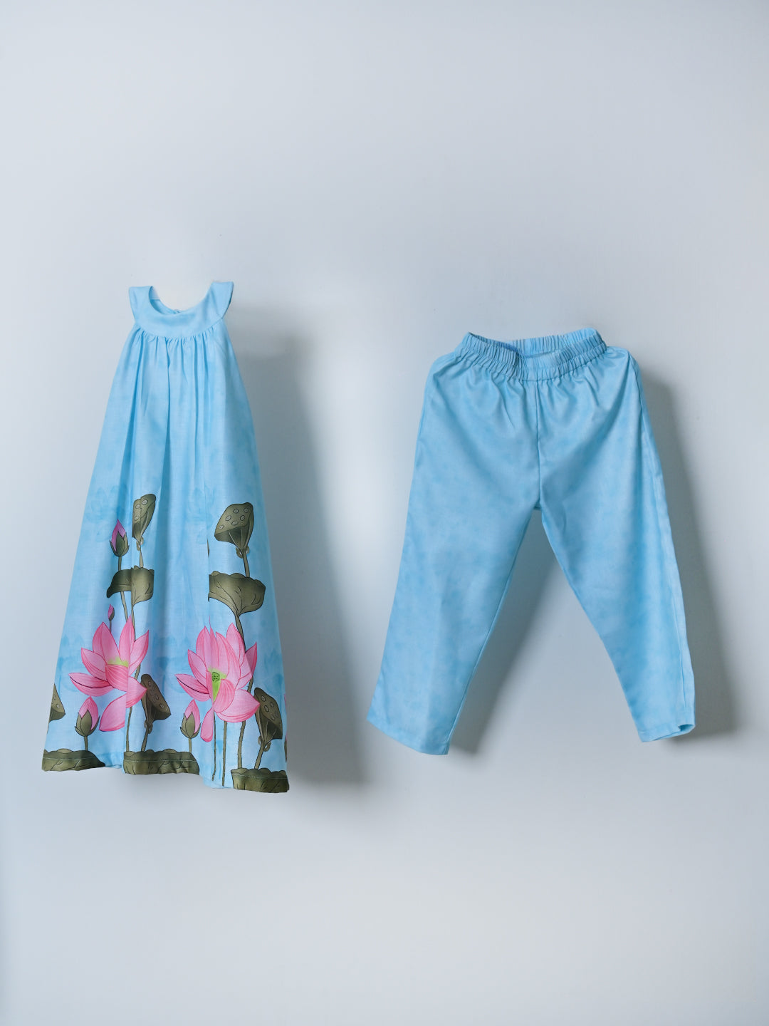 Blue Lotus Tunic Set