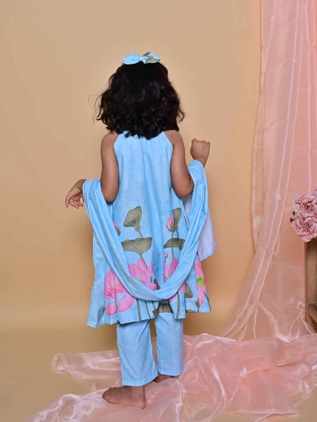 Blue Lotus Tunic Set