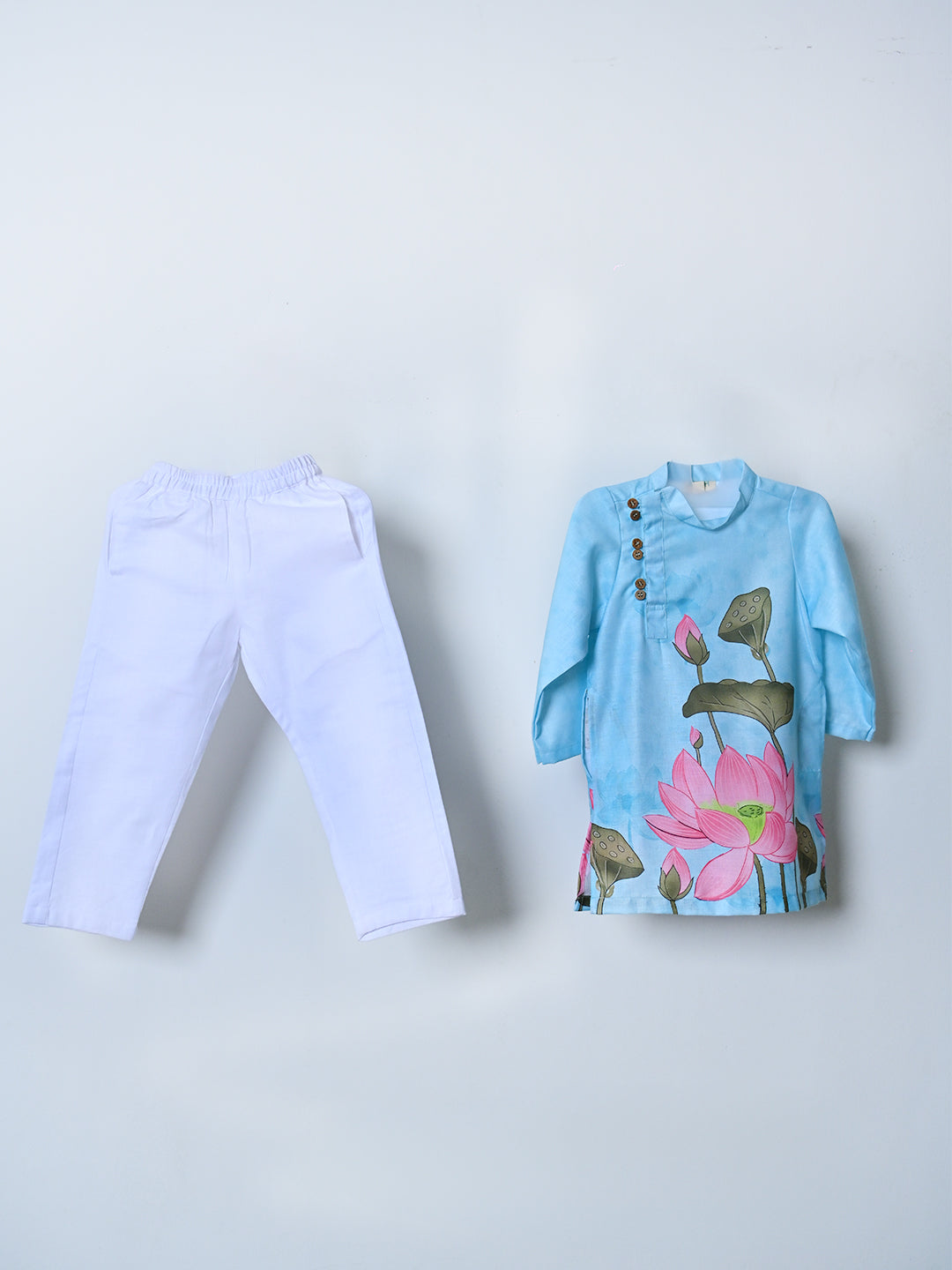 Blue Lotus Kurta Set