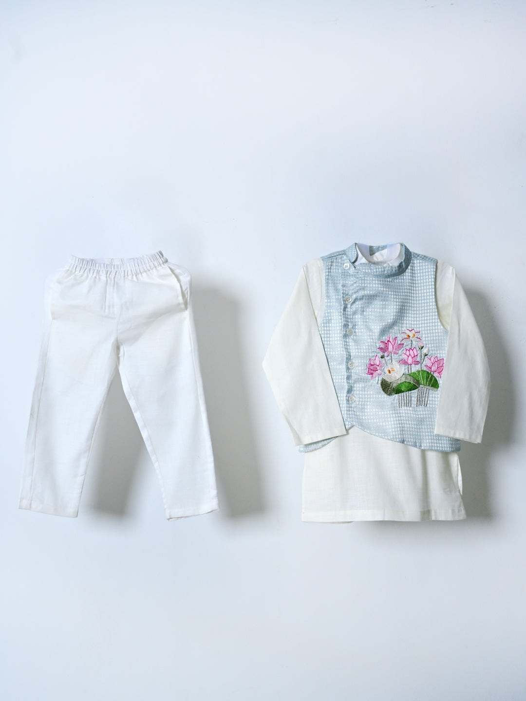 Blue Lotus Jacket Set