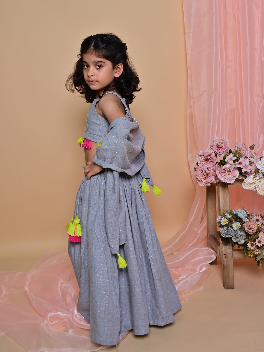 Grey Camel Lehenga