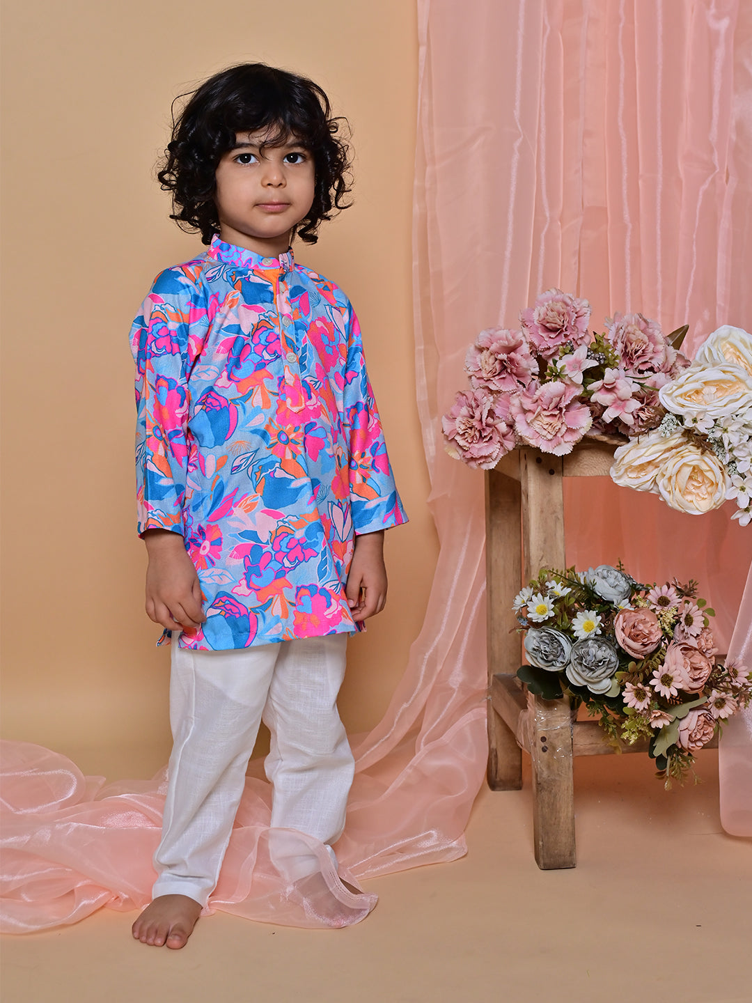 Vibrant Bloom Kurta Set