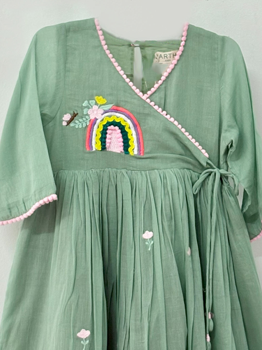 Green Angrakha Tunic Set