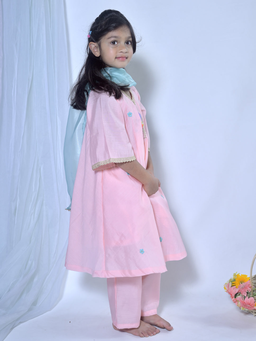 Pink Blossom tunic Set