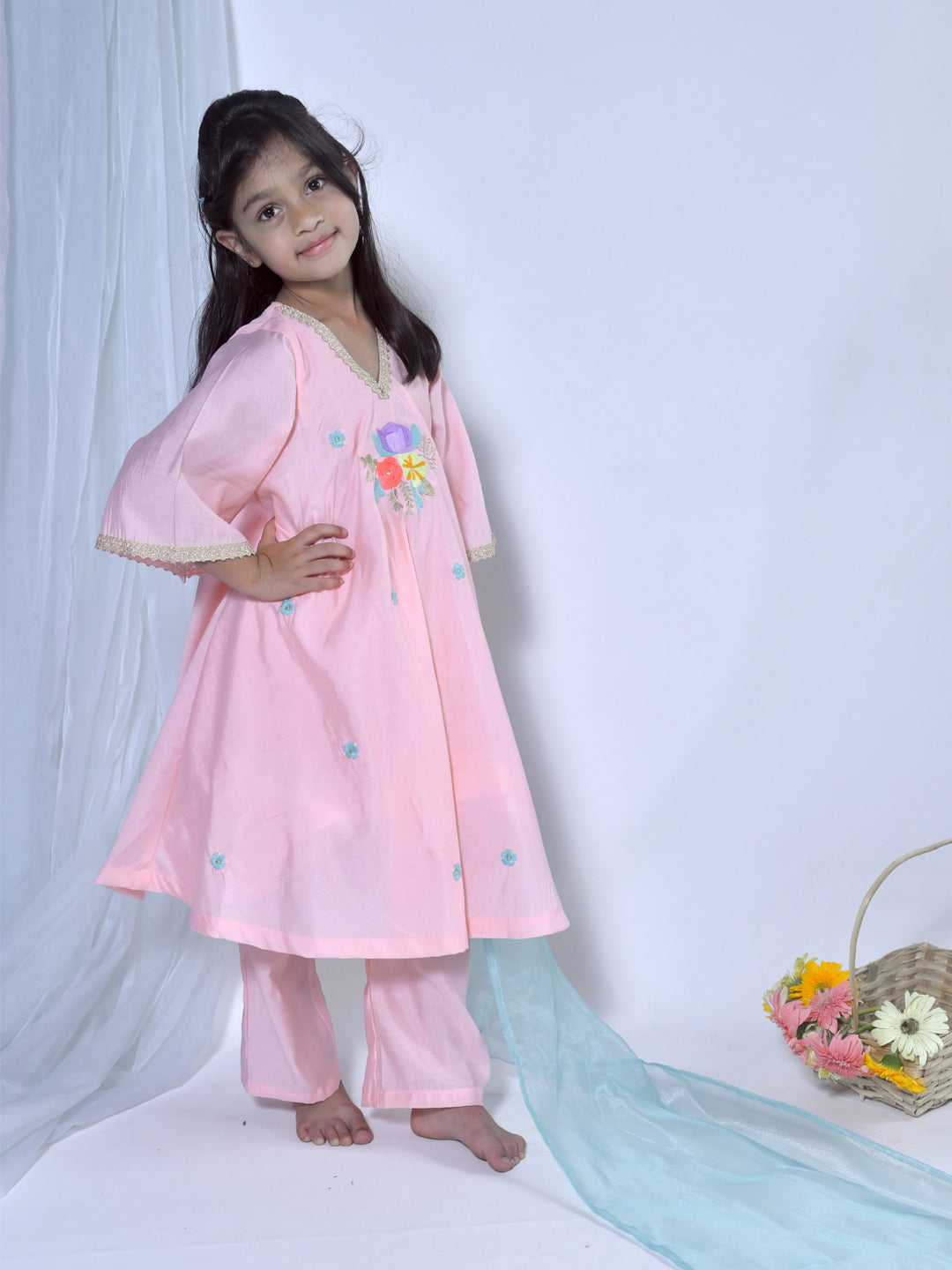 Pink Blossom tunic Set