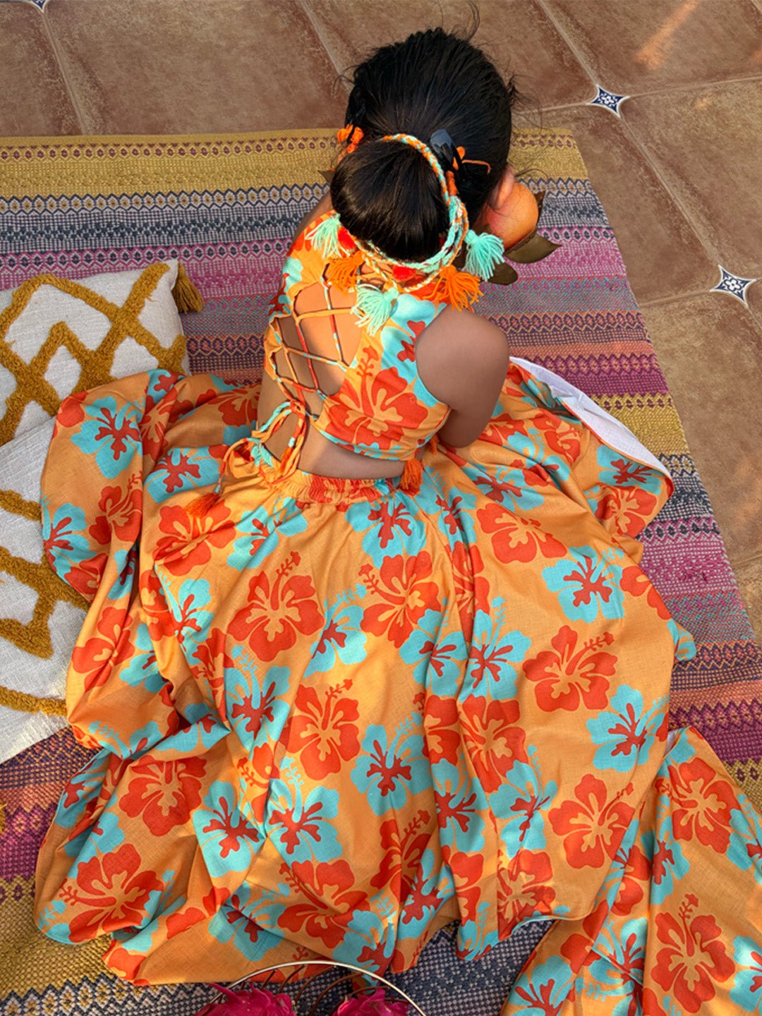 Hibiscus Girls Festive Lehenga Set