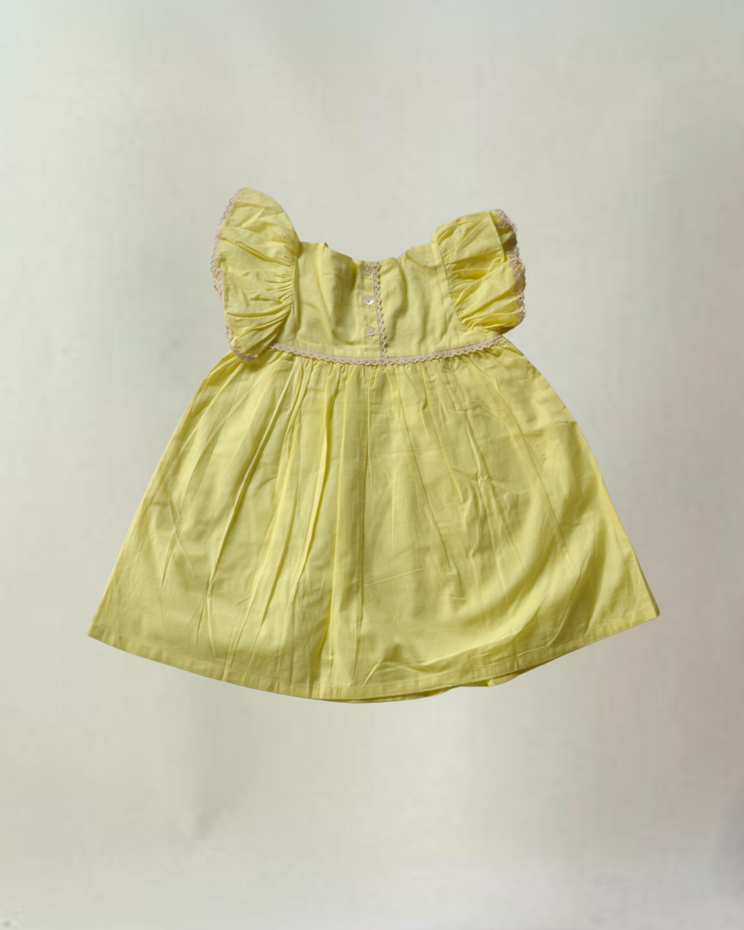 Yellow Embroidered Dress