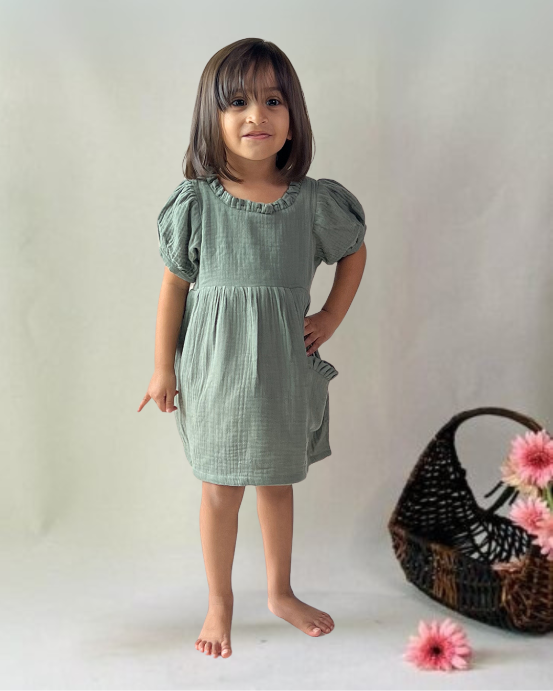 Olive Green Dress