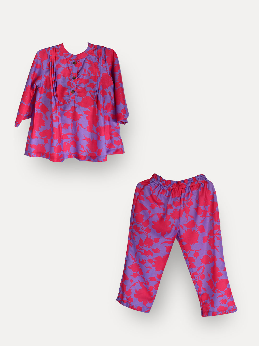 Fuchsia Floral Set