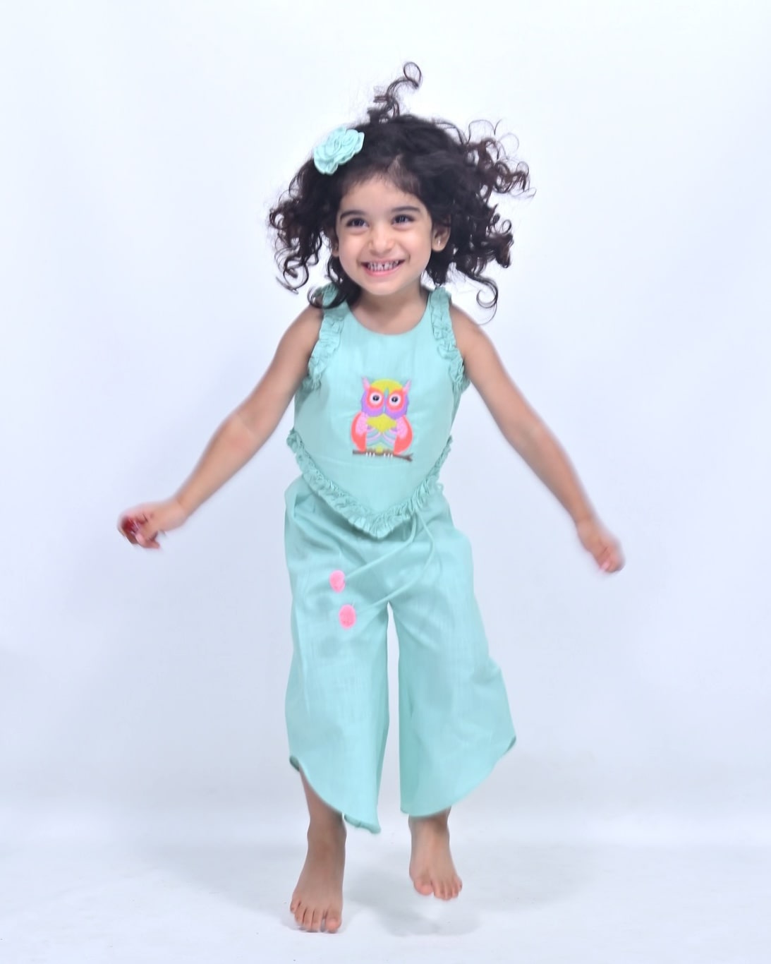Cyan Owl Cord Set