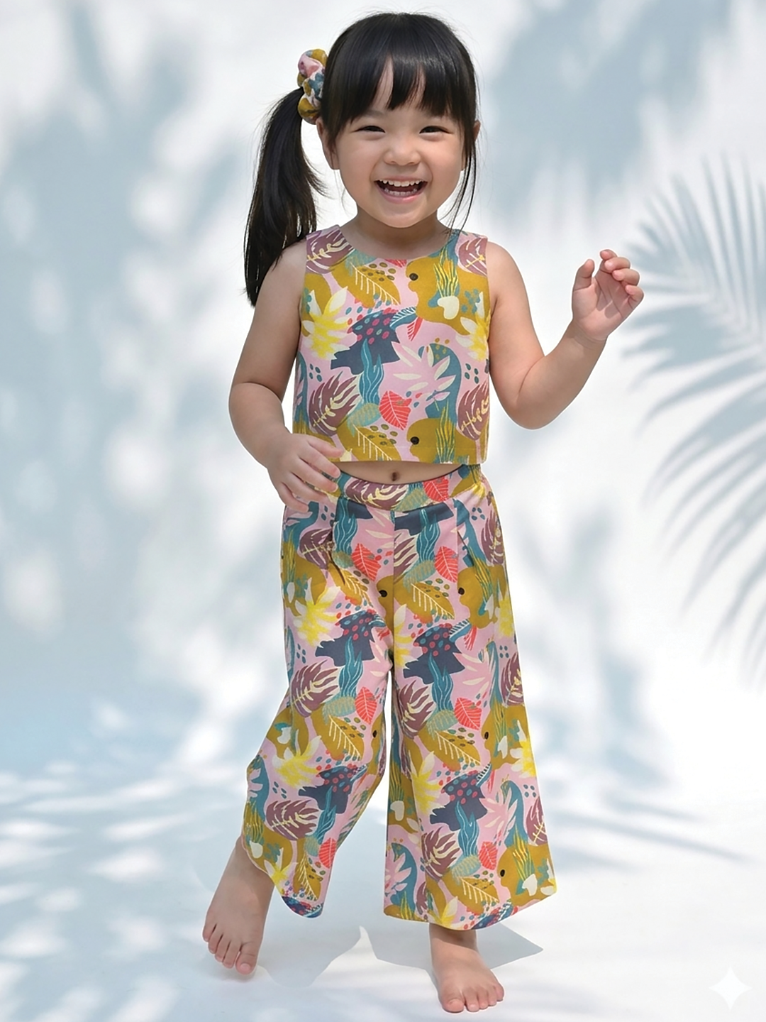 Baby Pink Abstract Co-ord Set