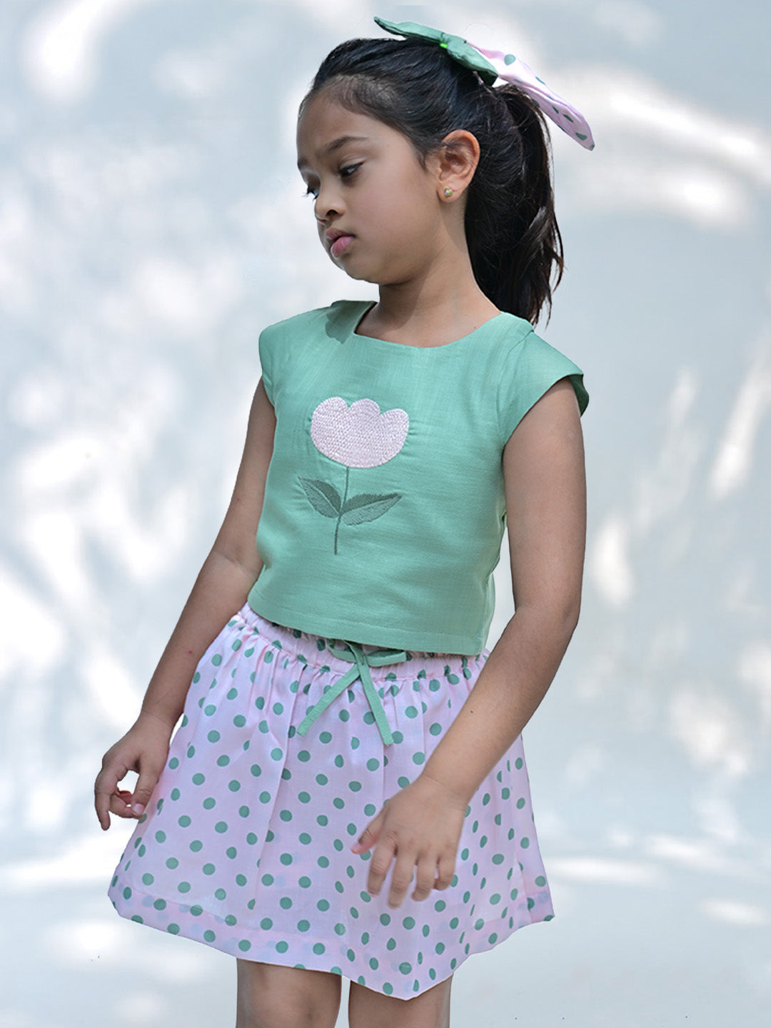 lime sugar candy Skort Set